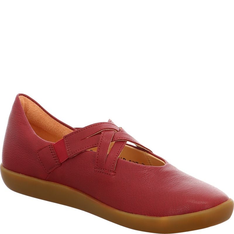Think NATURE Ballerina - Material: Leather in Red