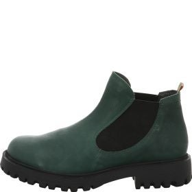 Think! TRENTO Damen Chelsea Boots - Material: Leder in Grün