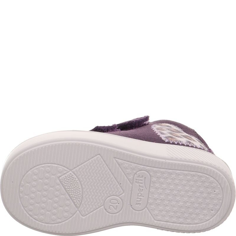 Superfit SUPIES Girls Sneakers high - Material: Leder/Sonstiges Material/Texti in Purple