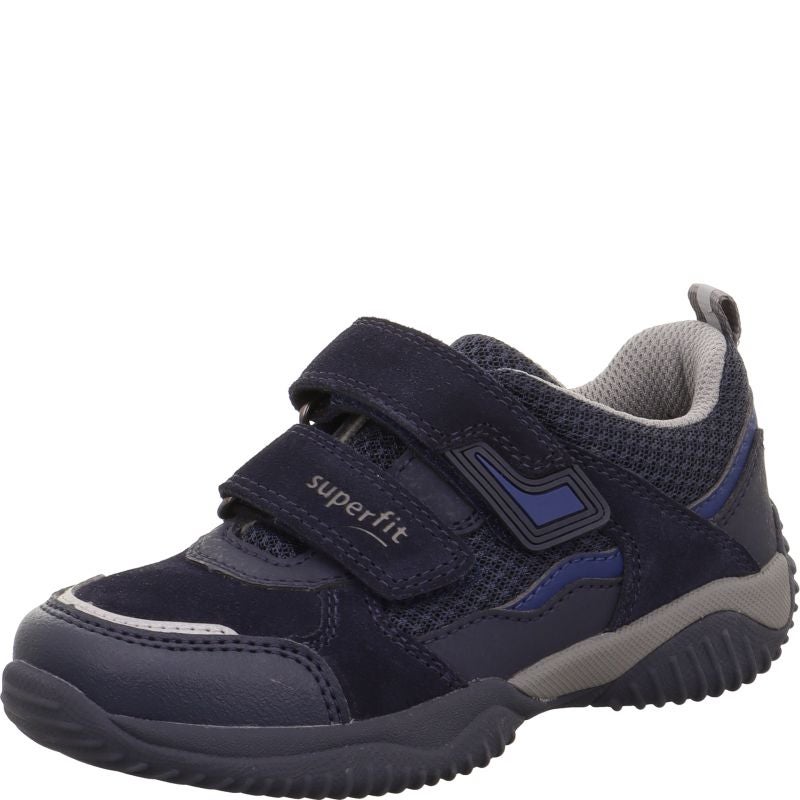 Superfit STORM Unisex | Boys Sneakers low - Material: Leder/Sonstiges Material/Texti in Blue