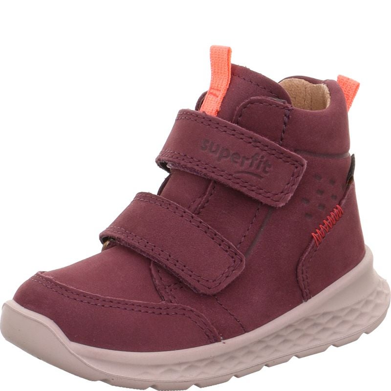Superfit BREEZE Sneaker high - Material: Leder in Rot