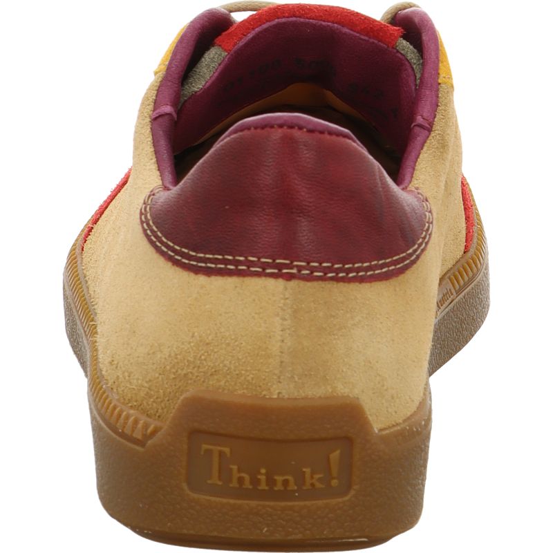 Think TURNA MEN Sneakers low - Material: Leather in Red
