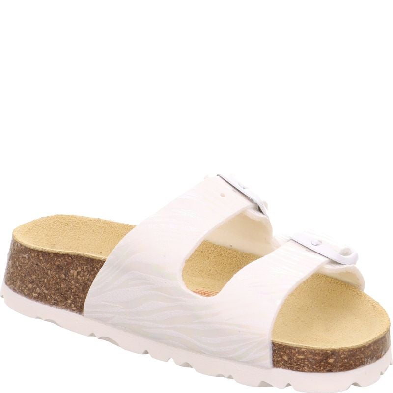 Superfit FUSSBETTPANTOFFEL Slipper - Material: Textile in White