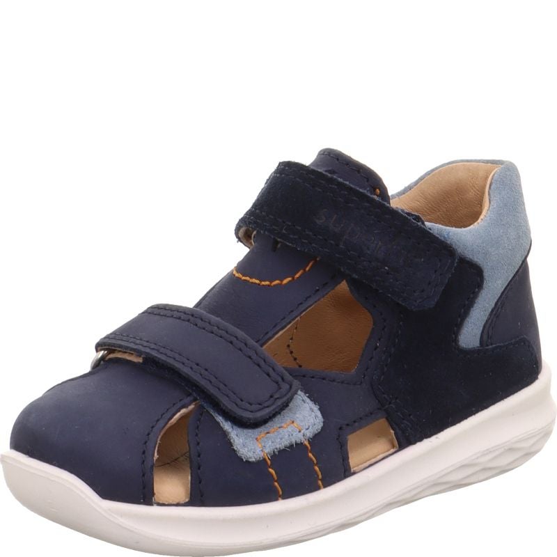 Superfit BUMBLEBEE Unisex, Jungen Sandale - Material: Leder in Blau