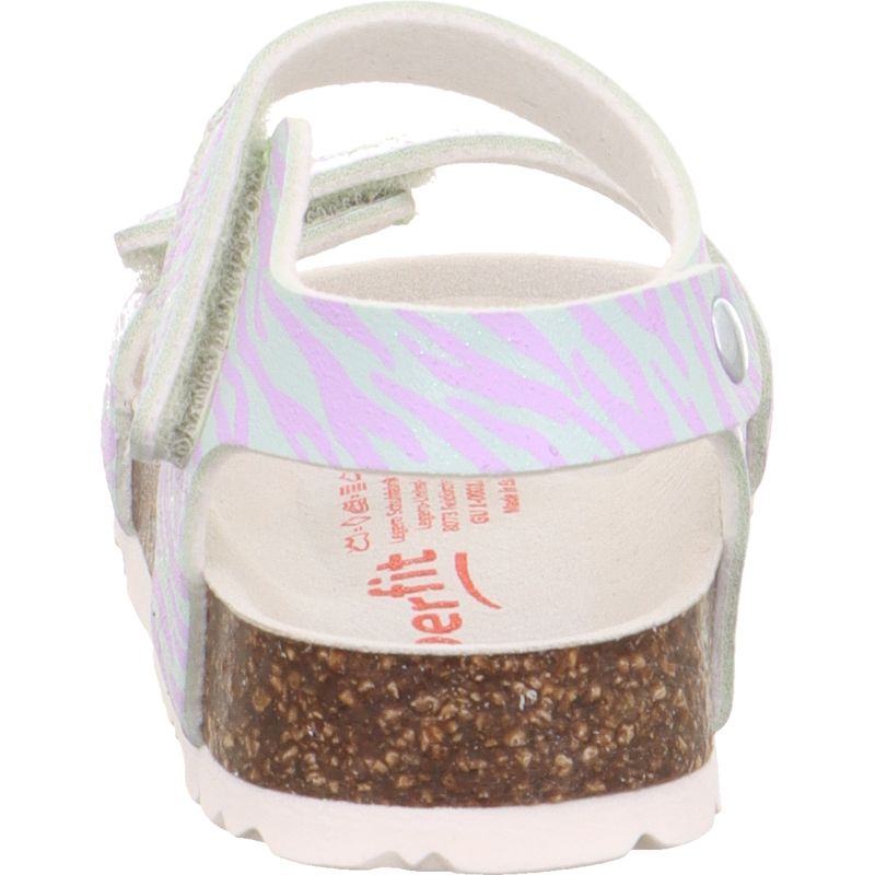 Superfit FUSSBETTPANTOFFEL Girls Sandal - Material: Sonstiges Material in Green