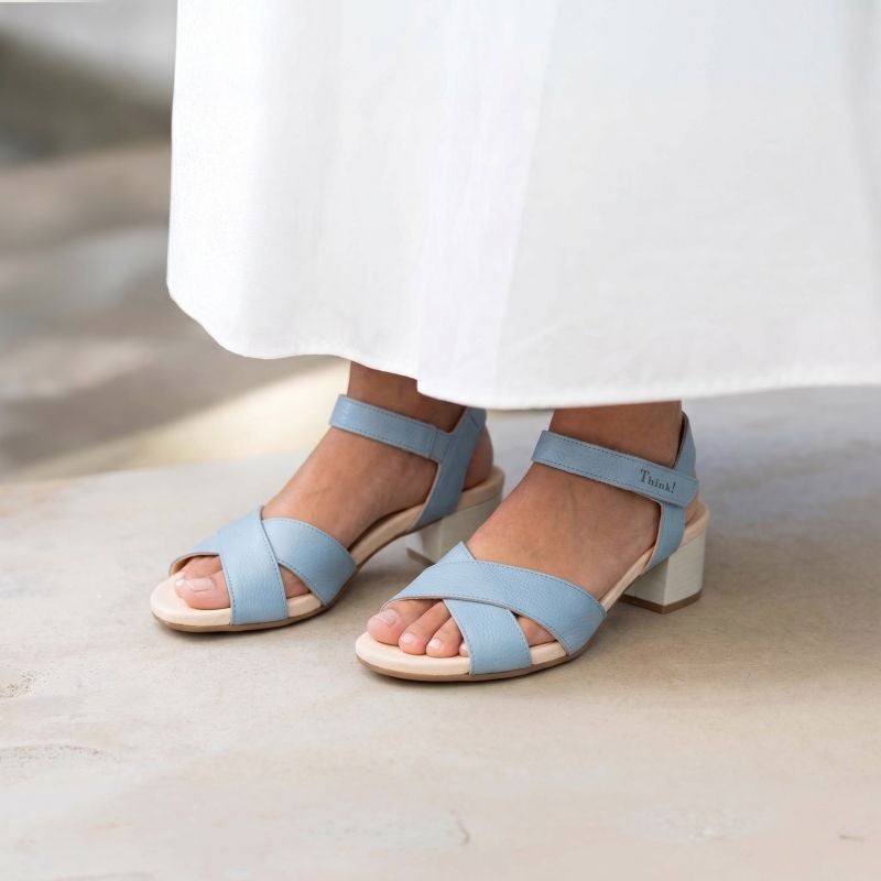 Think! VIVI Damen Sandalette - Material: Leder in Blau