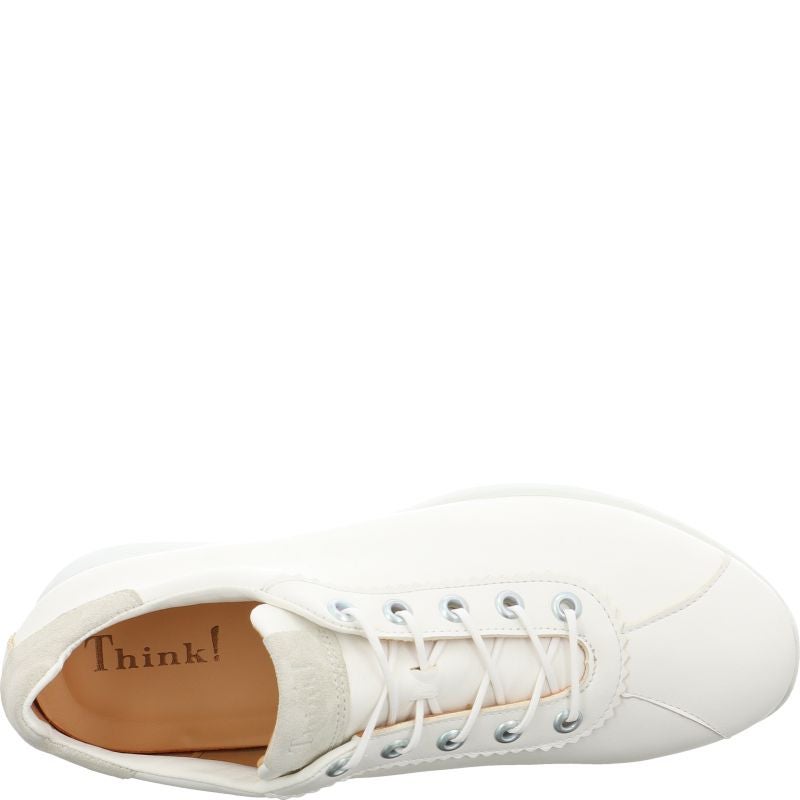 Think! ALOA Damen Sneaker low - Material: Leder in Weiß