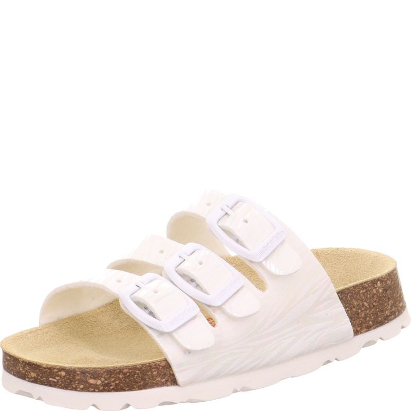 Superfit FUSSBETTPANTOFFEL Slipper - Material: Textile in White