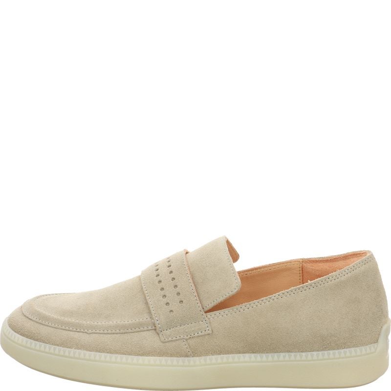 Think TURNA MEN Slipper - Material: Leather in Beige