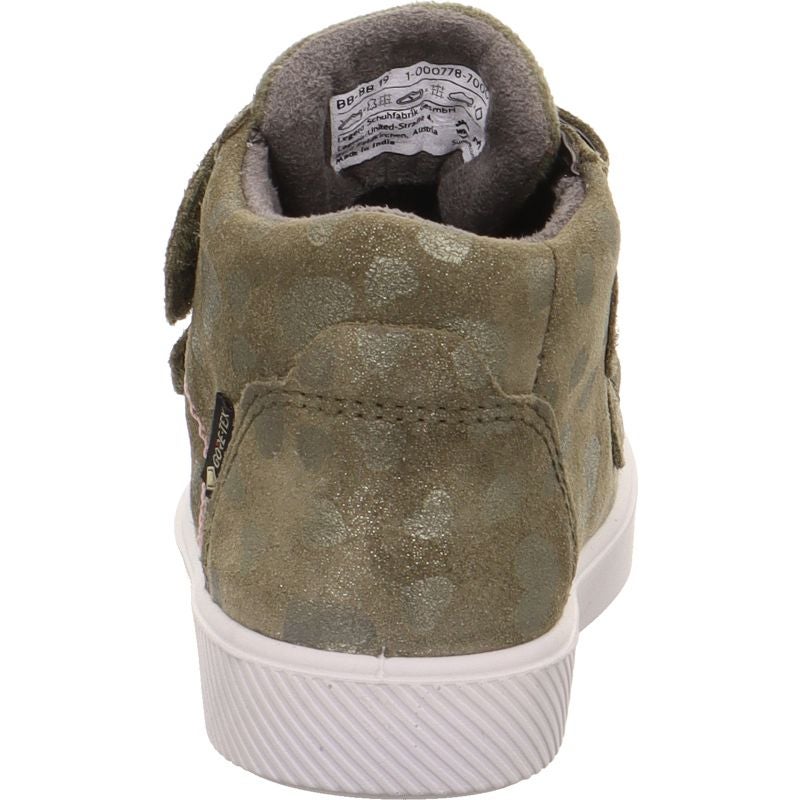 Superfit SUPIES Mädchen Sneaker high - Material: Leder/Textil in Grün