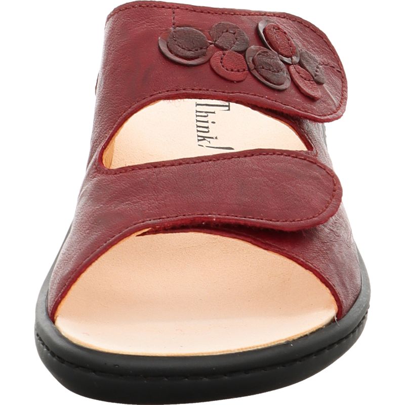 Think CAMILLA DAMEN Woman Mules - Material: Leather in Red
