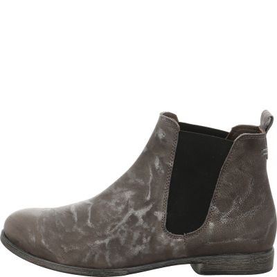 Think! AGRAT Damen Chelsea Boots - Material: Leder in Grau