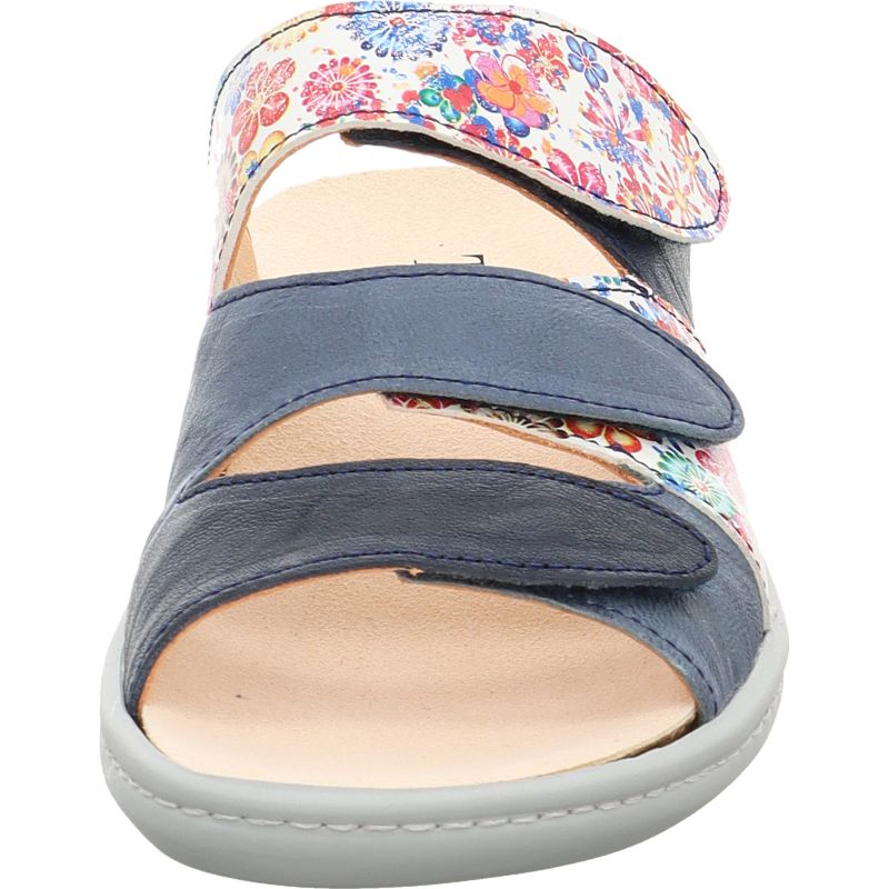 Think! CAMILLA Damen Pantolette - Material: Leder in Blau