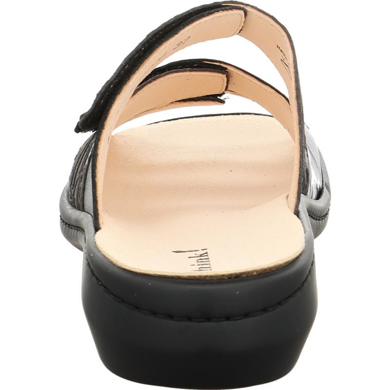 Think! CAMILLA Damen Pantolette - Material: Leder in Schwarz