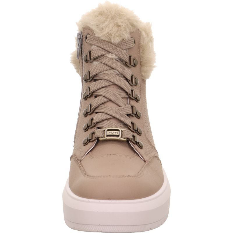 Legero WONDER Damen Schnürboots - Material: Leder/Textil in Beige