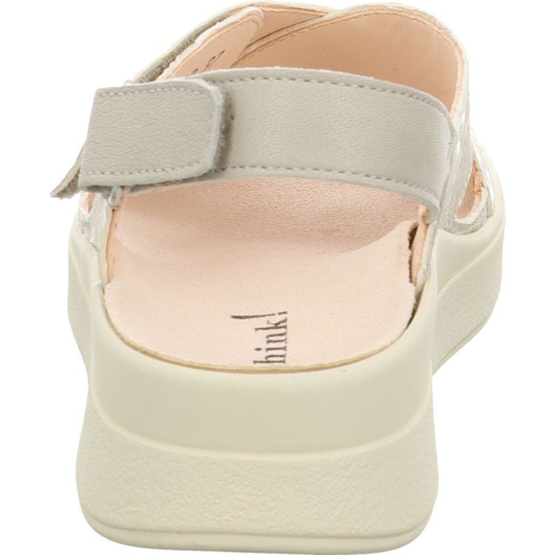 Think! MEGGIE Damen Riemchensandale - Material: Leder in Beige