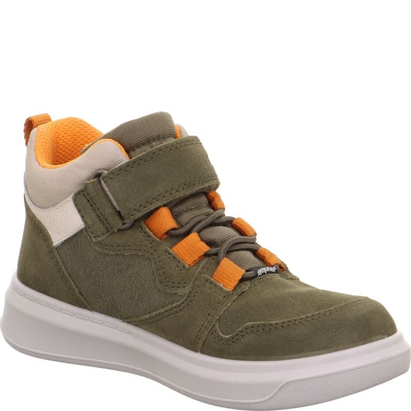 Superfit COSMO Boys Sneakers high - Material: Leather/Textil in Green