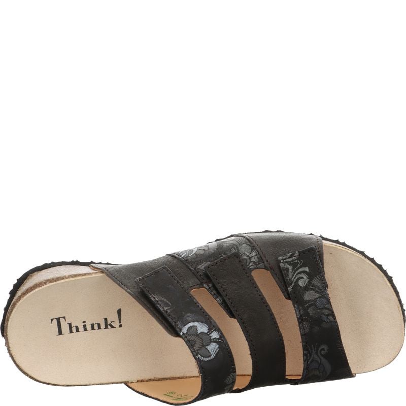 Think! MIZZI Damen Pantolette - Material: Leder in Mehrfarbig