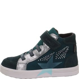 Superfit STELLA Mädchen Sneaker high - Material: Leder/Textil in Grün