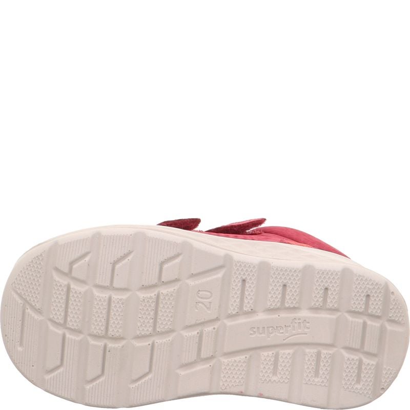 Superfit BREEZE Girls Sneakers high - Material: Leather in Red