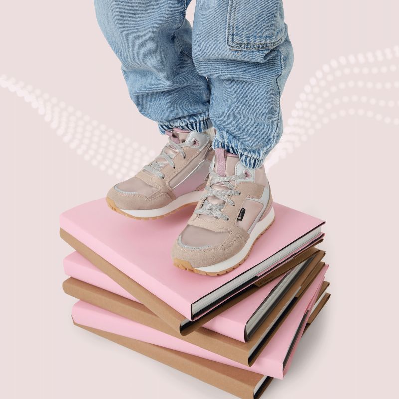 Superfit DASH Mädchen Sneaker high - Material: Leder/Sonstiges Material/Textil in Beige