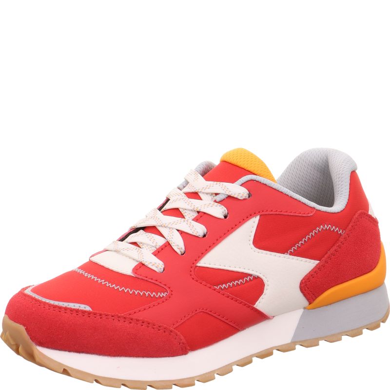 Superfit DASH Sneaker low - Material: Leder/Sonstiges Material/Textil in Rot