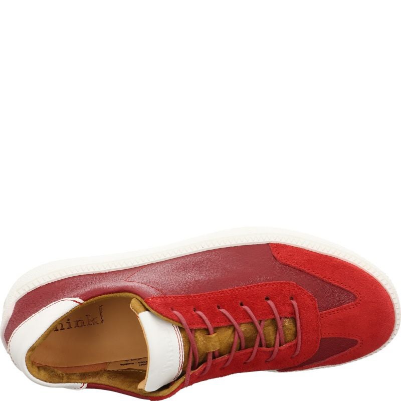 Think! TURNA DAMEN Damen Sneaker low - Material: Leder in Rot