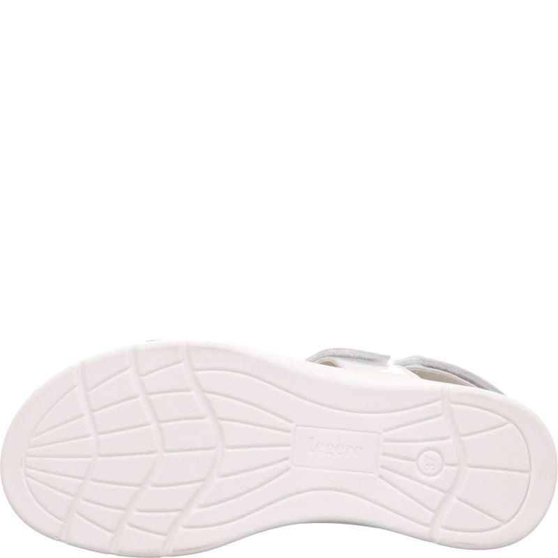 Legero SUNWALKER Damen Plateau-Sandale - Material: Leder in Metallic