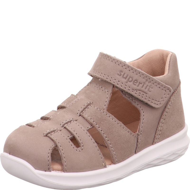 Superfit BUMBLEBEE Unisex, Jungen Sandale - Material: Leder in Beige