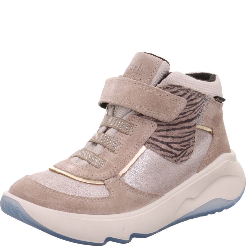 Superfit MELODY Girls Sneakers high - Material: Leder/Sonstiges Material/Texti in Beige