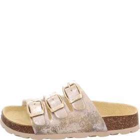 Superfit FUSSBETTPANTOFFEL Girls Slipper - Material: Sonstiges Material in Metallic
