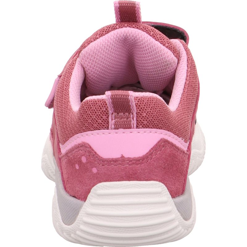 Superfit STORM Mädchen Sneaker low - Material: Leder/Sonstiges Material/Textil in Pink