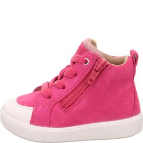 Superfit SUPIES Girls Sneakers high - Material: Leather/Textil in Pink