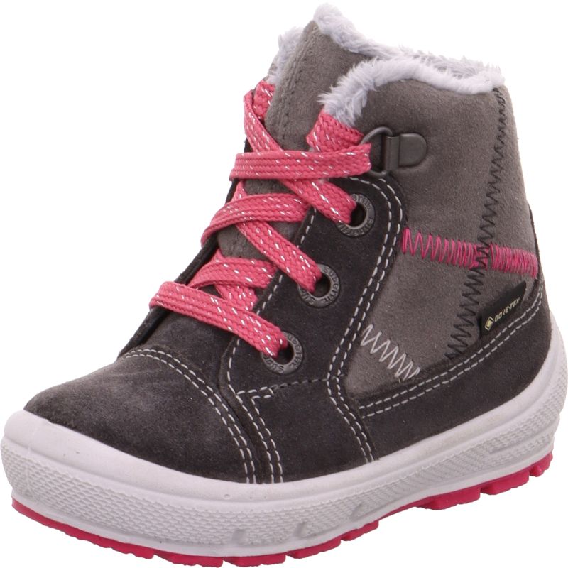 Superfit GROOVY Girls Boot - Material: Leather/Textil in Grey