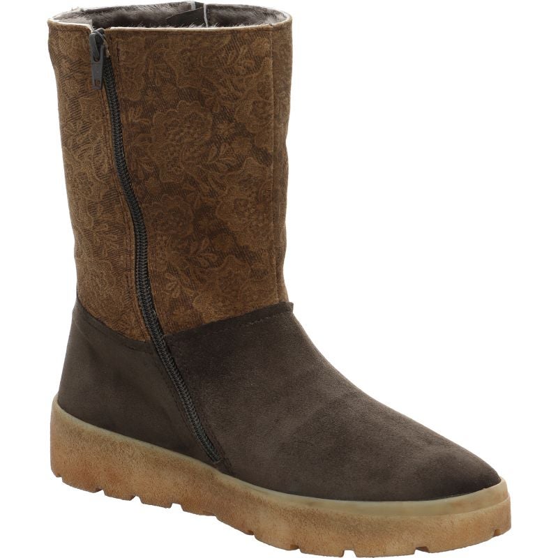 Think! CREPES Damen Stiefelette - Material: Leder in Braun