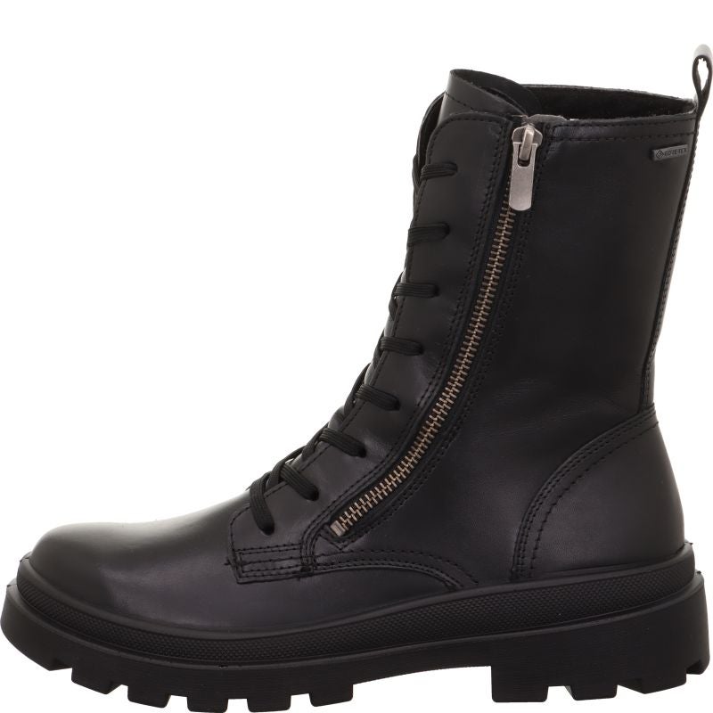 legero LUSIA Damen Schnürboots - Material: Leder in Schwarz