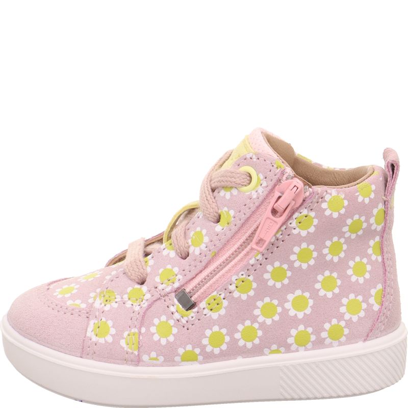 Superfit SUPIES Mädchen Sneaker high - Material: Leder/Textil in Rosa