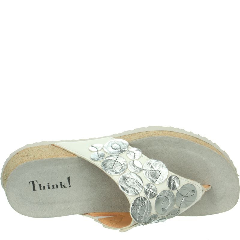 Think KOAK DAMEN Woman Mules - Material: Leather in White