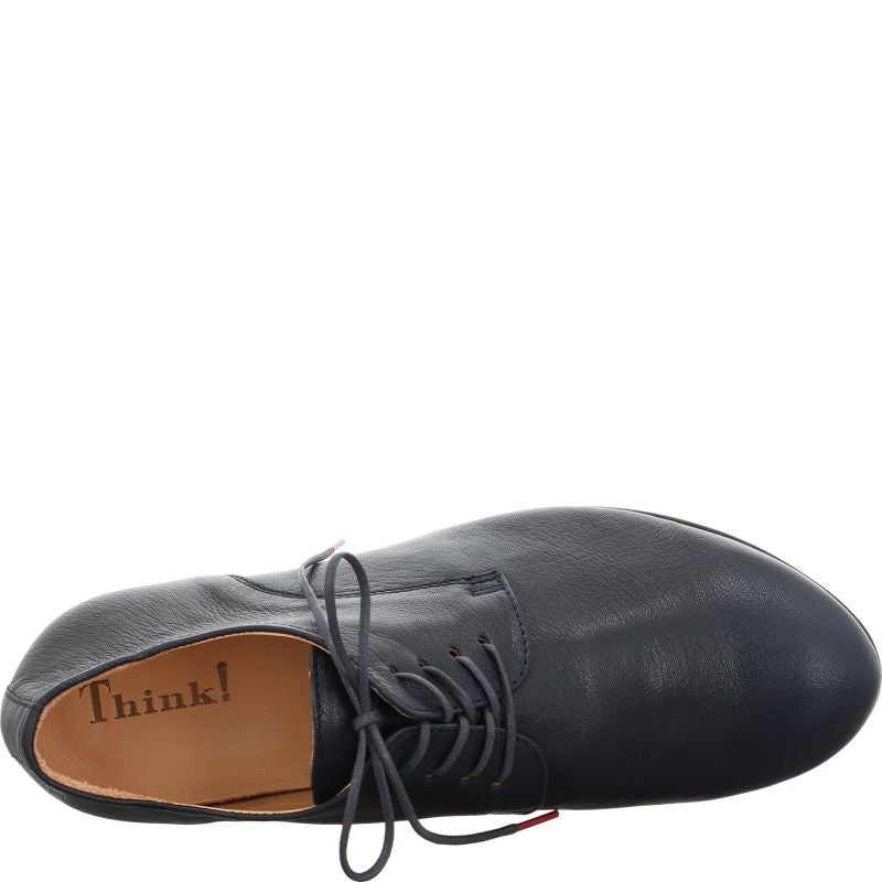 Think! GUAD2 Damen Schnürschuh - Material: Leder in Blau