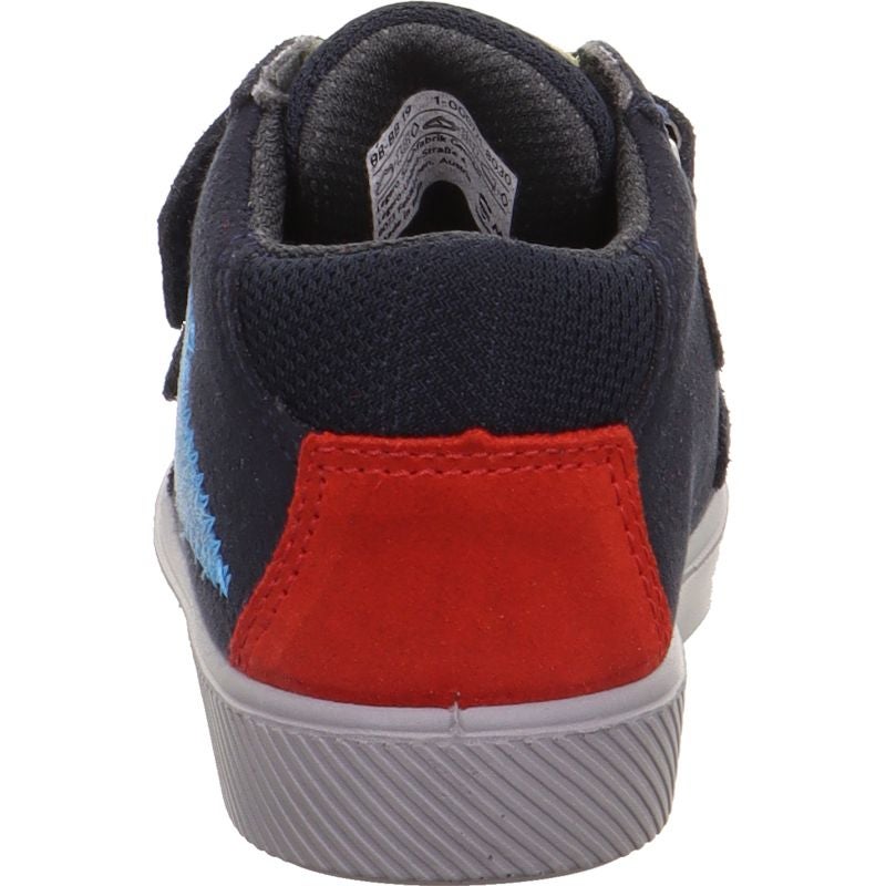 Superfit SUPIES Jungen Sneaker high - Material: Leder/Sonstiges Material/Textil in Blau