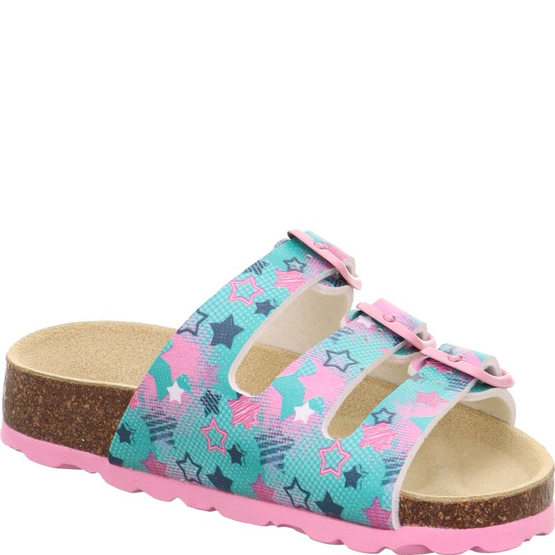 Superfit FUSSBETTPANTOFFEL Girls Slipper - Material: Sonstiges Material in Green