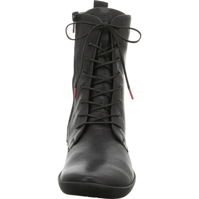 Think! NATURE Damen Stiefelette - Material: Leder in Schwarz
