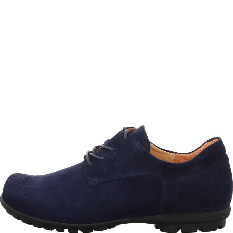 Think KONG HERREN Lace up shoe - Material: Leather in Blue