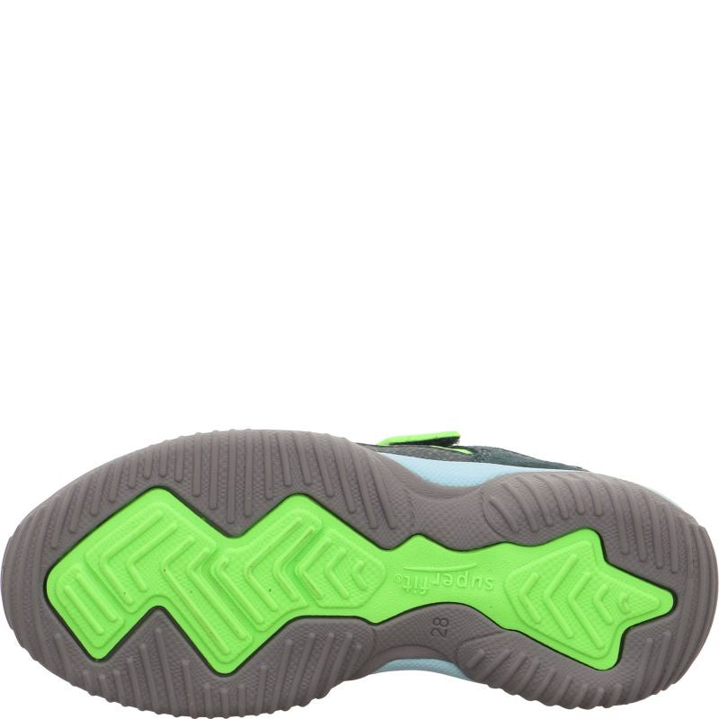 Superfit STORM Unisex | Boys Sneakers low - Material: Leder/Sonstiges Material/Texti in Green