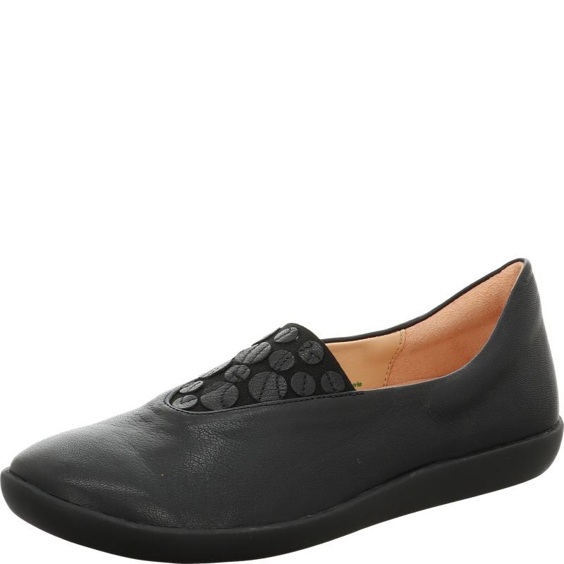 Think NATURE Woman Ballerina - Material: Leather in Black