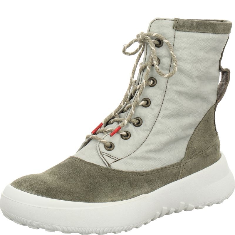 Think! KUSABI Damen Schnürboots - Material: Leder in Grün
