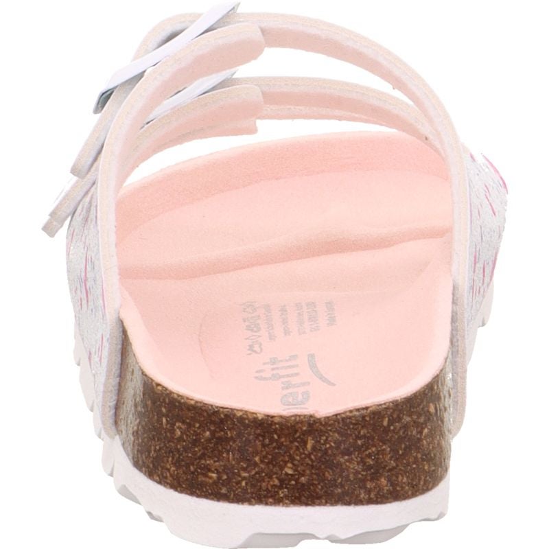 Superfit FUSSBETTPANTOFFEL Girls Slipper - Material: Sonstiges Material in White