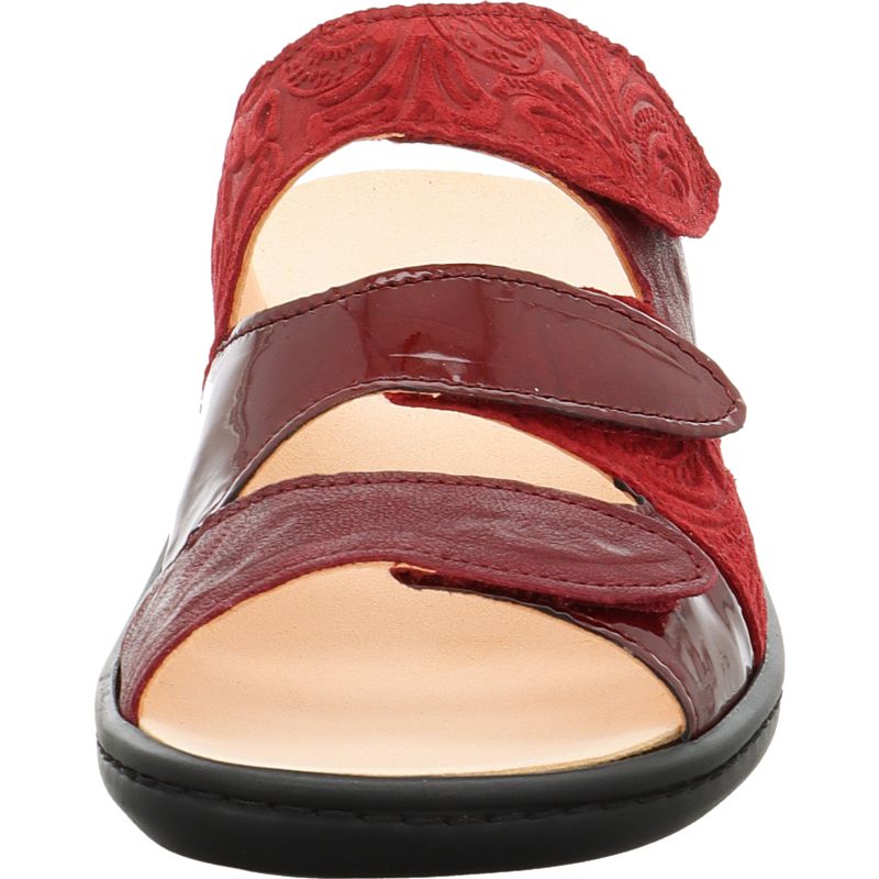 Think! CAMILLA Damen Pantolette - Material: Leder in Rot