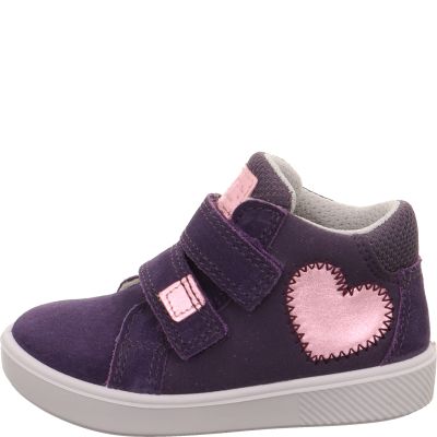 Superfit SUPIES Girls Sneakers high - Material: Leather/Textil in Purple