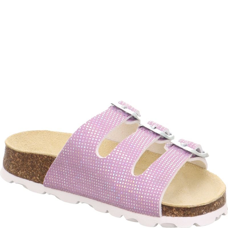 Superfit FUSSBETTPANTOFFEL Mädchen Pantoffel - Material: Sonstiges Material in Lila